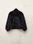 Veste faux fur noir