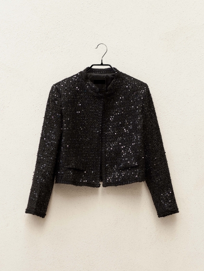 Veste tweed sequins