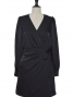 Robe noir satin