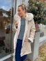 Manteau faux fur capuche