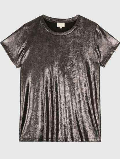 T-shirt chocolat irisé