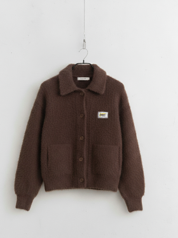Gilet douillet a col