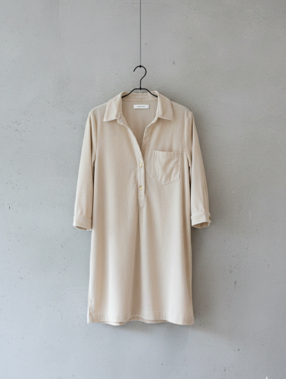 Robe chemise velours fin