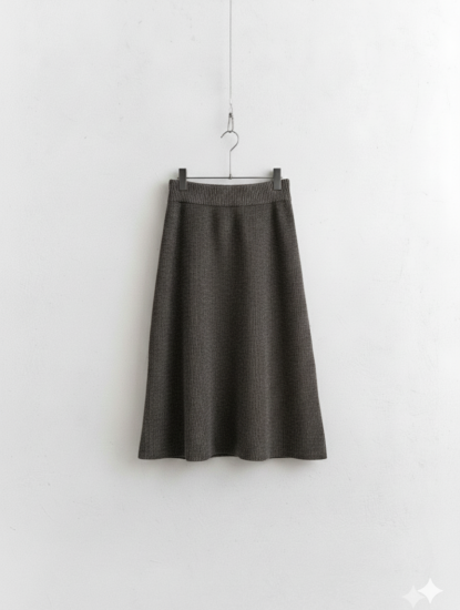 Jupe choco trapeze en maille