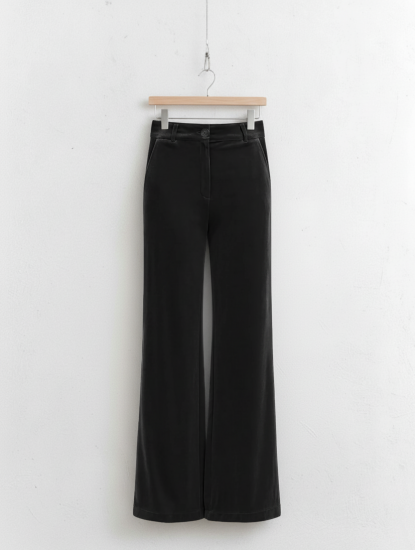 Pantalon velours lisse