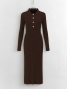 Robe longue en maille