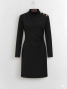 Robe courte boutons dorés