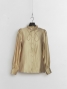 Chemise fleurs au col