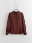 Chemise fleurs au col