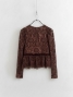 Blouse dentelle a noeud