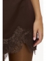 Jupe brune dentelle
