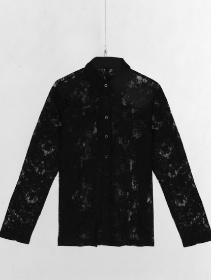Chemise dentelle noir