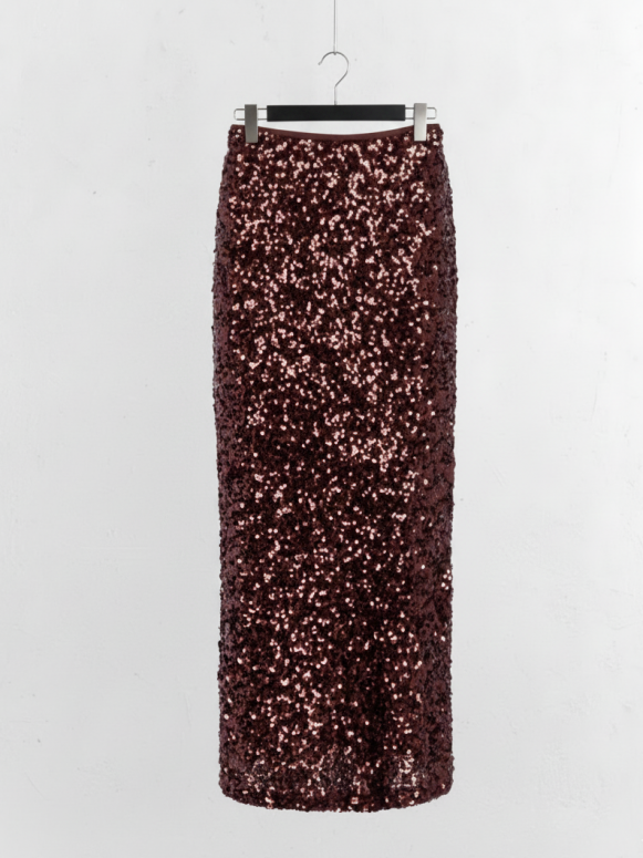 Jupe midi sequins