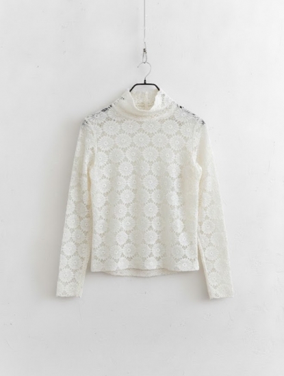 Blouse dentelle crème