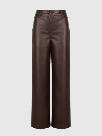 Pantalon simili wine