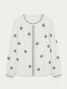 Blouse broderie bleu