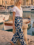 Pantalon fleuri