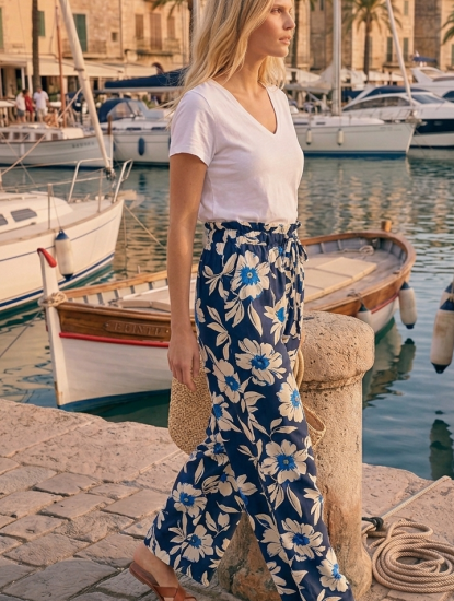 Pantalon fleuri